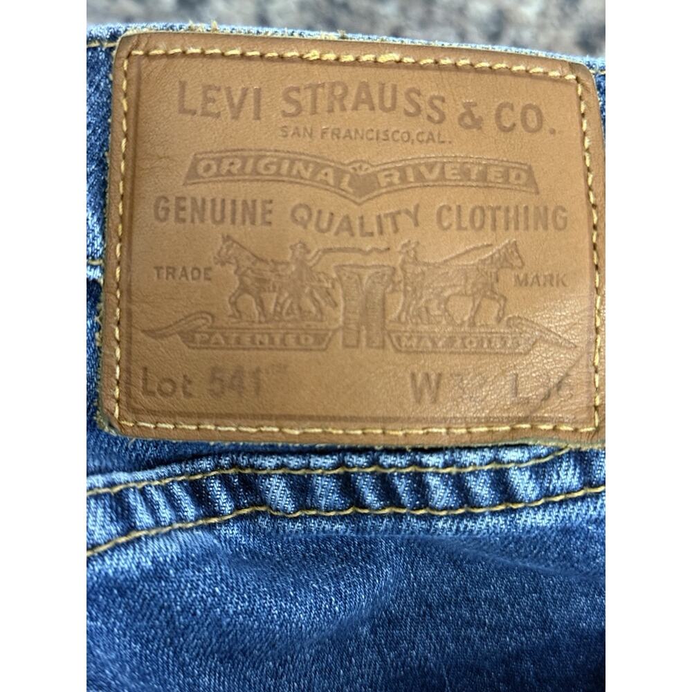 Levi's 541 Jeans Men’s Sz 32x36 Blue Denim Straight Stretch 2 Pair - Picture 6 of 15